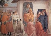 Masaccio,St Peter Enthroned with Kneeling Carmelites and Others Fra Filippo Lippi